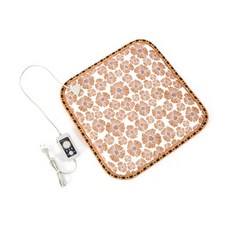 電熱坐墊含定時器, 混色, 45 x 45 x 2.5 厘米