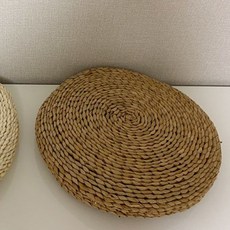 圓形藤編坐墊, 草綠色