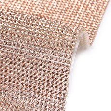 裝飾水鑽寶石貼紙 24 x 20 cm, 蜜桃色, 1個