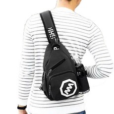 쇼미코리아 등산 물통소지가능 바나다 레저 크로스백 SM-1014, 블랙