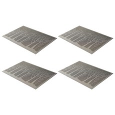 모던 포레스트 테이블 매트 4p, 그레이, 45 x 30 cm
