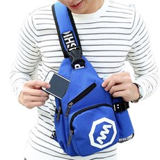 쇼미코리아 등산 물통소지가능 바나다 레저 크로스백 SM-1014, 블루