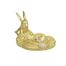 金色兔子橫式珠寶托盤, 1個