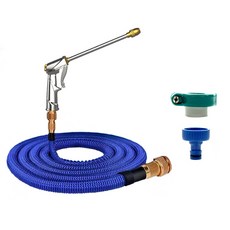 多功能金屬高壓水管零件組 長噴頭 30m, 1套, 藍色