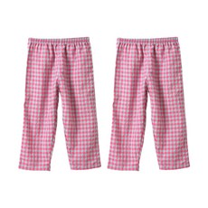 KerriLucy 孩童9分睡褲 格紋 2入