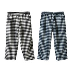 KerriLucy 孩童9分睡褲 格紋 2入