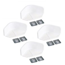 베이직 삼각 선반, 화이트, 4개