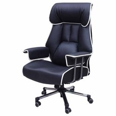 체어랜드 킹 슈퍼캡 3호 요추 헤더형 의자, 블랙