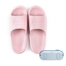 Pamera T159 粉彩浴室拖鞋 粉紅色 + 收納架, 1個