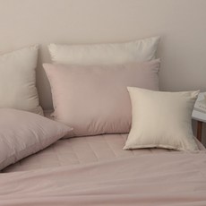 슬립온 통째로 빨아쓰는 베개 2p, 핑크베이지, 2개