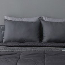 tacca tacca Sleep on可水洗枕頭, 深灰色, 2個