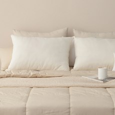 타카타카 슬립온 통째로 빨아쓰는 베개, 크림아이보리, 2개