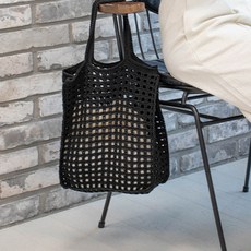 yarna 올리오 봉봉 네트백 DIY 패키지 실 4p + 돗바늘, 739 리얼블랙(실), 랜덤발송(바늘), 1세트