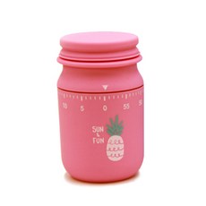 插圖保溫瓶定時器, 粉色的, 1個