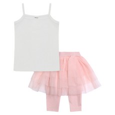 URAVI 女孩童無袖背心和5分褲裙組