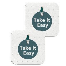 仙人掌浴室珪藻土盤杯墊 23 C, 2個