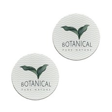 樹葉浴室珪藻土盤杯墊 19 C, 2個