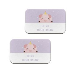 Piggy 浴室珪藻土盤杯墊 07 A, 2個