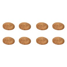 등나무 라탄 코스터 8p, 8개