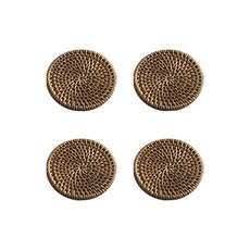 등나무 라탄 코스터 4p, 4개