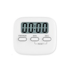 살림의기술 주방 디지털 쿠킹 타이머 화이트, 1개