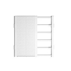 Annyeong Market 多用途衣櫃隔板, 白色, 1個