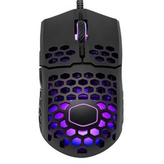 COOLER MASTER 酷碼 超輕 RGB 遊戲鼠標, MM711, 黑色的