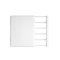 安妞市集 多用途衣櫃隔板, 白色, 1個