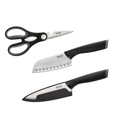 테팔 키친웨어 컴포트 주방가위 + 산도쿠식도 12cm + 식도 20cm, 혼합색상, 1개