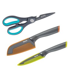 테팔 뉴프레쉬 3in1 주방가위 + 과도 12cm + 산도쿠식도 12cm, 혼합색상, 1개