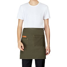 마켓A 심플 허리형 앞치마, 라벨카키, 1개