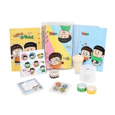 韓國 B&C 常見兄妹 手帳裝飾套組, 混合顏色