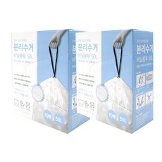 Oheim 獨立手提塑膠袋 70入, 50L, 2個