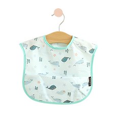 베이비클로 아기 이유식 방수 턱받이, 블루, 1매, 1개