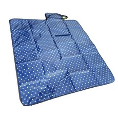 防水野餐墊, 深藍色