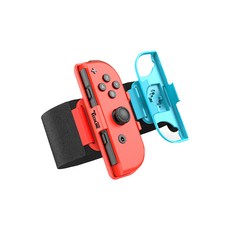 TECHLINE 任天堂開關靈活旋轉腕帶紅色 +藍色, 單品, 1套