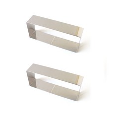 Cook Tools 不鏽鋼長方形慕斯圈, 2個