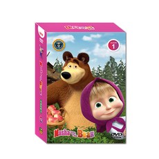 原版兒童英文版瑪莎與熊第1季DVD套組, 5DVD + 5CD