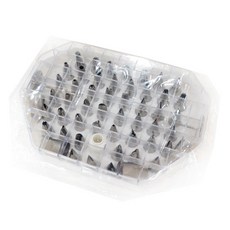 Bread Garden 55種擠花嘴(附收納盒), 銀色, 1組