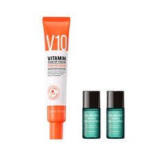 SOME BY MI V10維他命亮白霜 50ml+奇蹟化妝水 6ml 2入, 單色, 1組