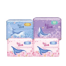 舞鯨大容量安全衛生巾帶翼中號24p x 2包+大號20p+隔夜18p套裝, 1套