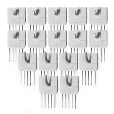 KOKKOPIN 強力一字型 10p + U字型 6p 組, 白色, 1套