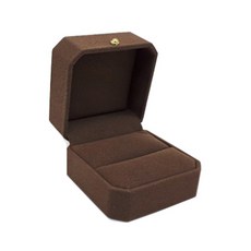 Bami Shop 麂皮戒指盒, 棕色, 1個