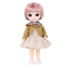 happy play 圓點開衫鉸接娃娃, 16厘米, 單色