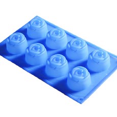 Cook&BAke矽膠大玫瑰羊羹模具 8格