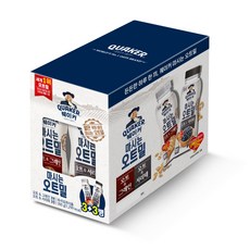 퀘이커 마시는 오트밀 그레인 50g x 3p + 서리태 50g x 3p 선식가루, 300g, 1개