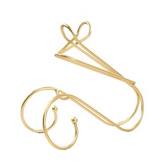 I Love Home 歐式風格紅酒櫃 26 x 12 x 22.5 cm, 曲線金色, 1個