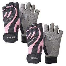 마누스 여성 뉴헬스 베이직 장갑 MTN-032 2세트, 핑크