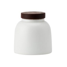 純瓷茶葉茶葉盒2, 1個, 白色的
