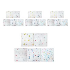 BabyBoom 純棉印花手帕 5款 各4入